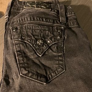 Miss me black rhinestone jeans